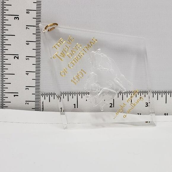 1991 Hallmark Eight Maids A-Milking 12 Days of Christmas Keepsake Ornament - Picture 4 of 4